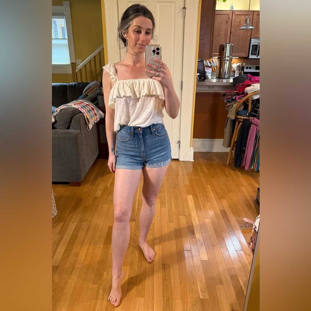 Madewell Blue Denim High Rise Shorts